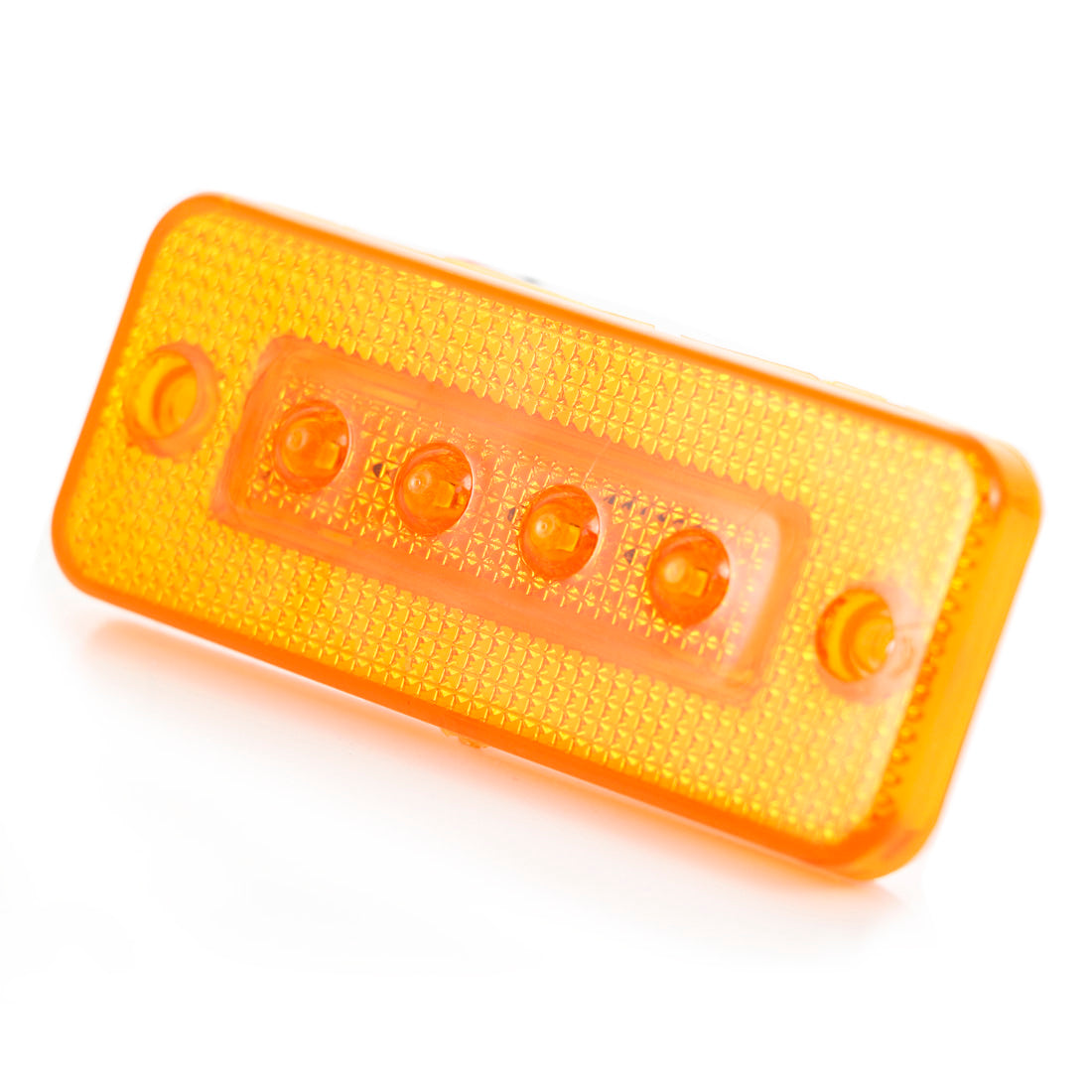 Жълт LED габарит 12V, 4 LED, 101 x 41 x 10 mm маркер лампа