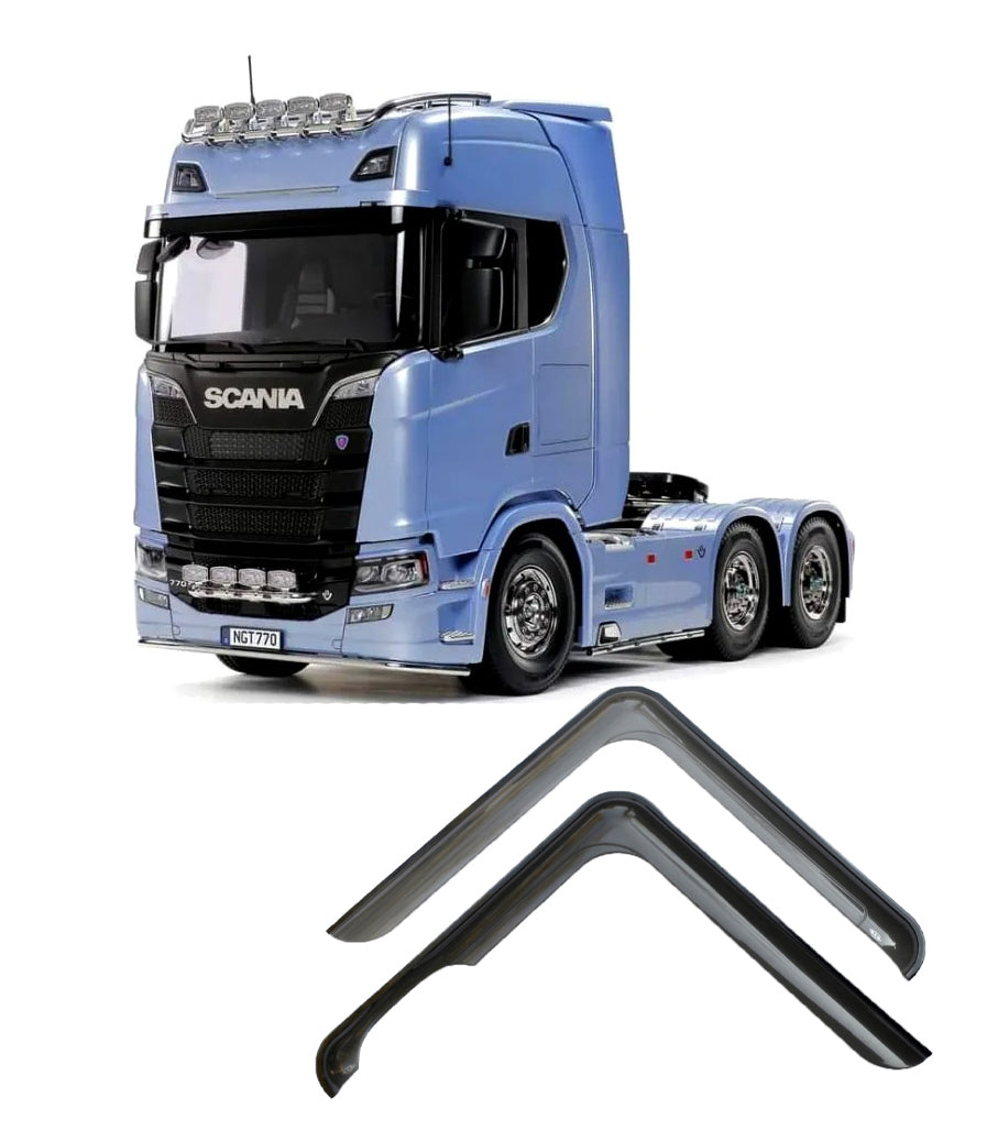 Jeu de déflecteurs de vent – adapté pour Scania S/R 2017+, noir