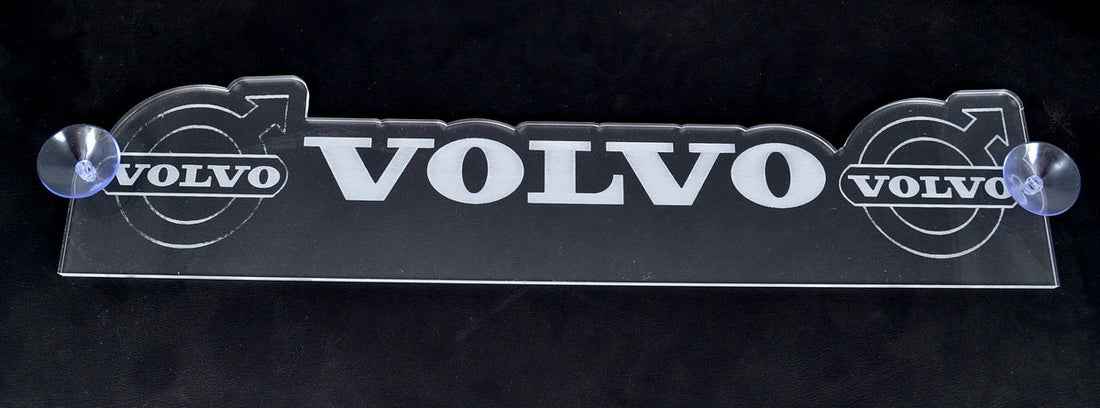 Plaque rectangulaire gravée au laser – longueur 500 mm, adaptée pour Volvo