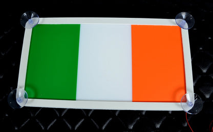 3D Ireland декоративна LED табела зелено, бяло, оранжево 12V 17 x 31 x 2.5 cm