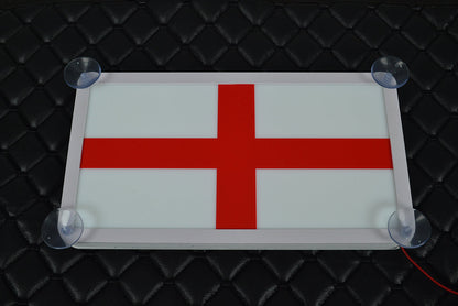 3D England Illuminated Sign, White/Red, 24V, 17 x 31 x 2.5 cm