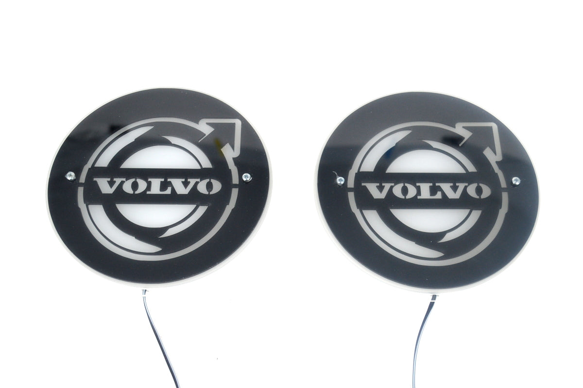 Jeu de panneaux intérieurs de pare-brise adapté pour Volvo – Noir avec éléments jaunes