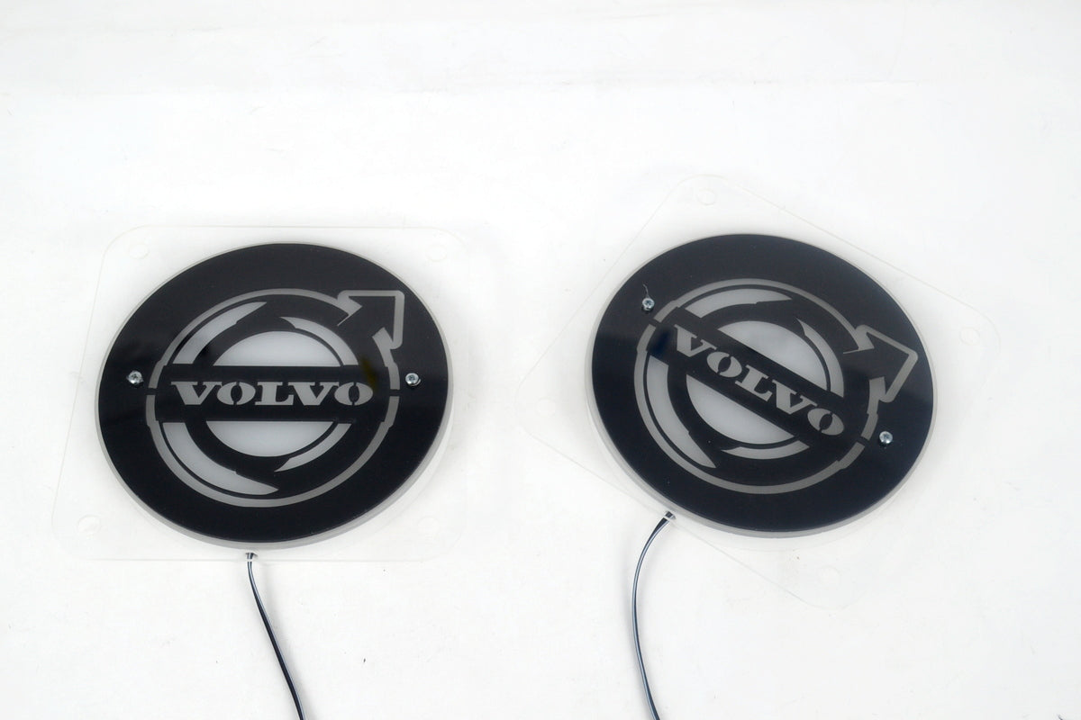 Jeu de panneaux intérieurs de pare-brise adapté pour Volvo – Noir avec éléments jaunes