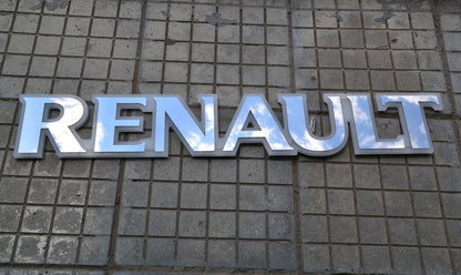 Светещ емблема за решетка – подходящ за Renault, бяла светлина, 24V