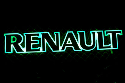 Φωτιζόμενο Έμβλημα Εμπρόσθιας Μάσκας κατάλληλο για Renault – Πράσινος Φωτισμός, 24 V