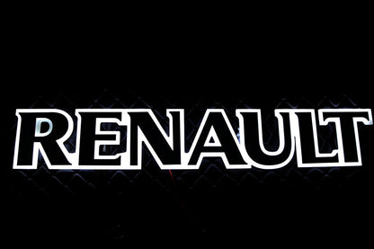 Светещ емблема за решетка – подходящ за Renault, бяла светлина, 24V
