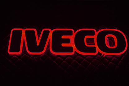 Φωτιζόμενη πινακίδα μάσκας – Κόκκινος φωτισμός, 24V, 60×13×2 cm, κατάλληλο για Iveco