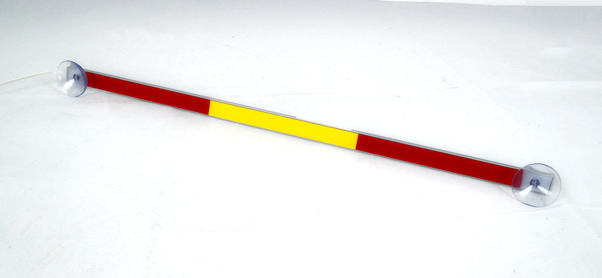 Rampe lumineuse LED de signalisation, 50 cm, rouge/orange/rouge, 12/24 V