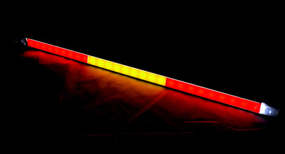 Rampe lumineuse LED de signalisation, 50 cm, rouge/orange/rouge, 12/24 V