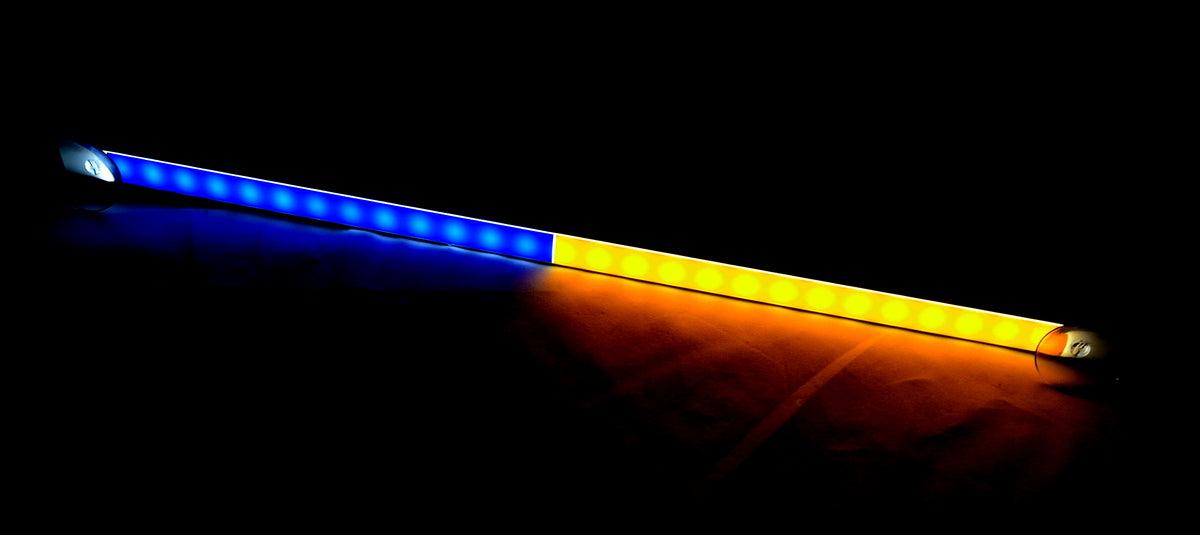 LED μπάρα προειδοποιητικού φωτισμού, 50 cm, κίτρινο/μπλε, 12/24 V, κατασκευασμένο στην Ουκρανία