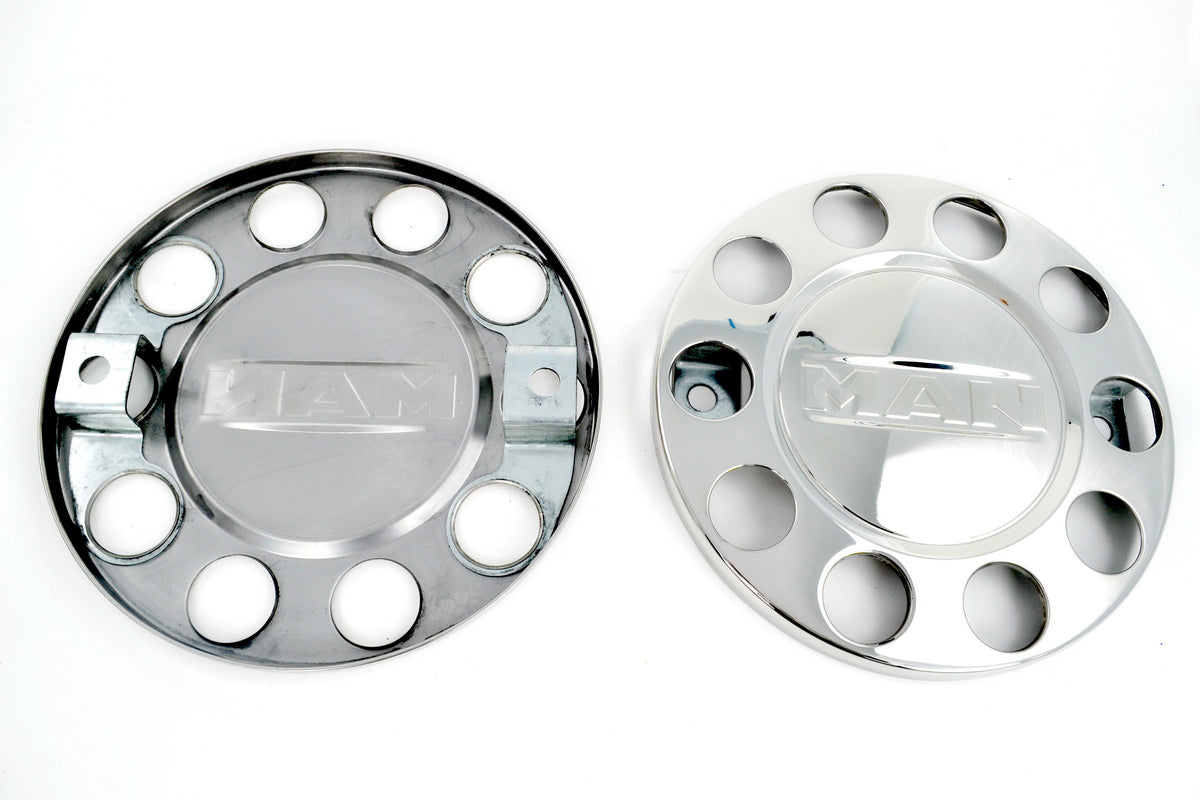 Enjoliveur de roue intégral en acier inoxydable – Jante 22,5", adapté pour Renault