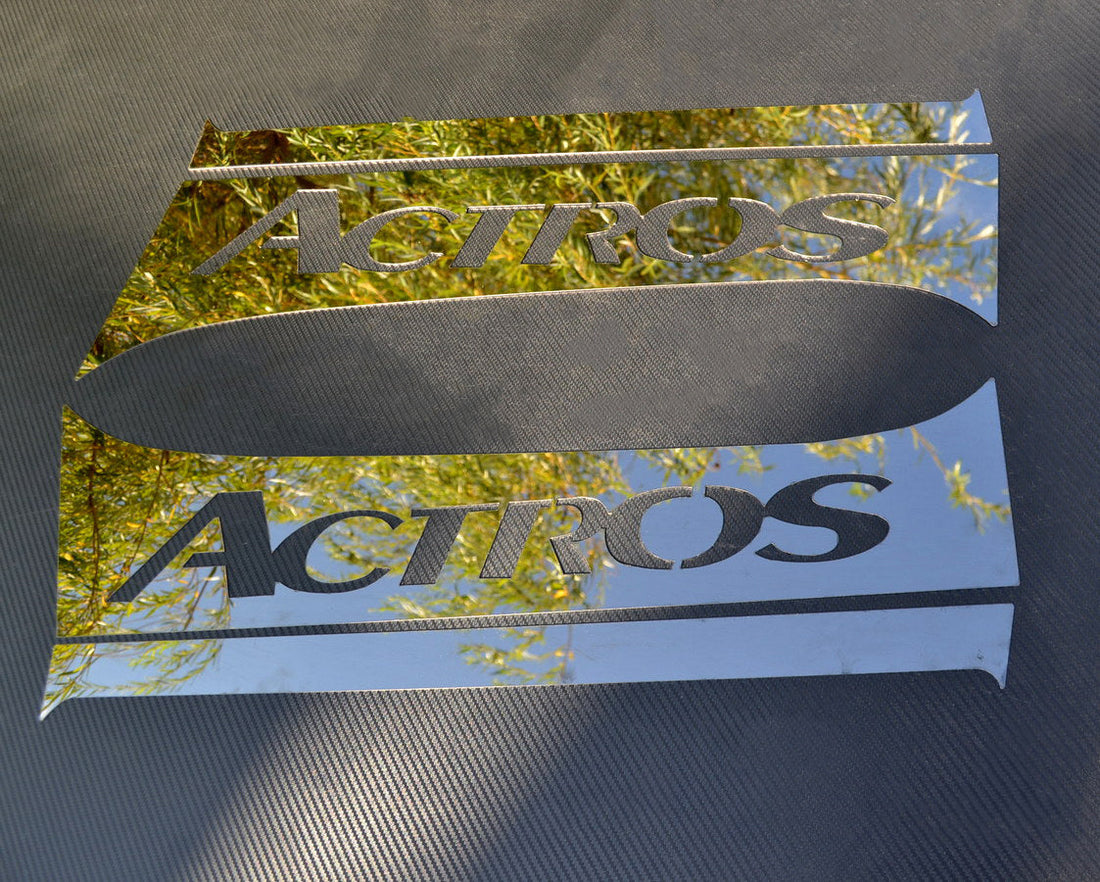 Комплект декоративни лайсни за средна колонка на врата – подходящ за Mercedes Actros MP4, черен