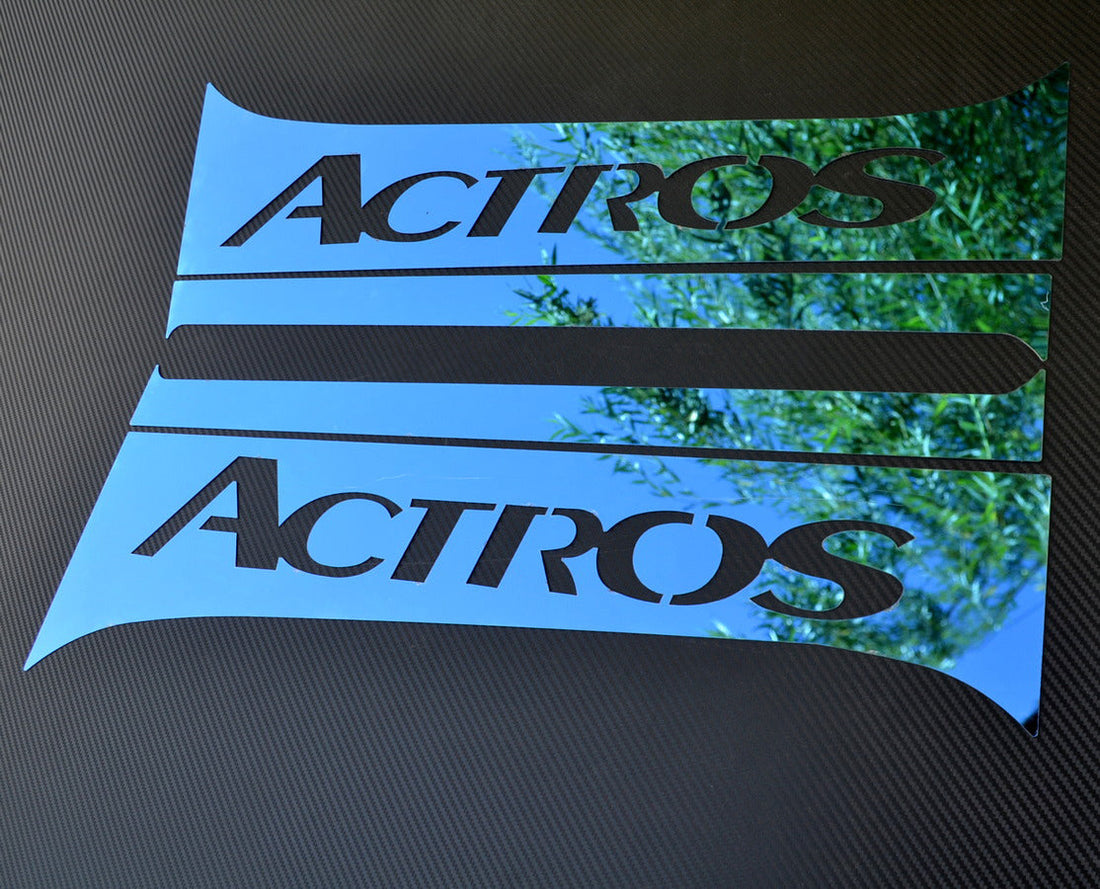 Син комплект облицовки за колона тип сабя от неръждаема стомана – подходящ за Mercedes Actros MP4