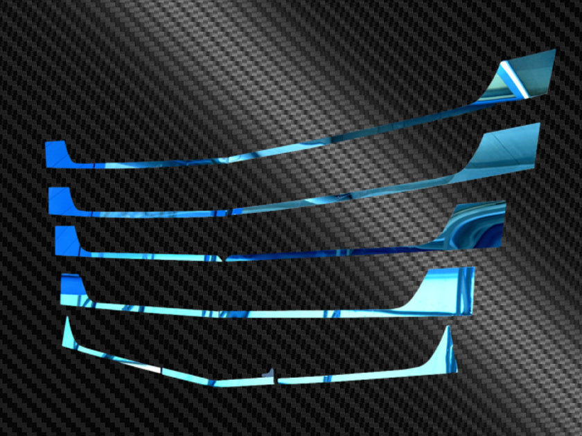 Декоративен комплект за предна решетка, подходящ за Mercedes Actros MP4 – 5-частен син комплект