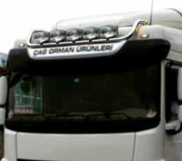 Προφυλακτήρας οροφής (Upper Roof Bull Bar) – κατάλληλο για DAF XF106 Standard Cab, ανοξείδωτο ατσάλι 60 mm
