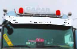 Διακοσμητικό ανοξείδωτο πλαίσιο σκιάστρου – κατάλληλο για Mercedes Actros MP4 στενή καμπίνα 230 cm