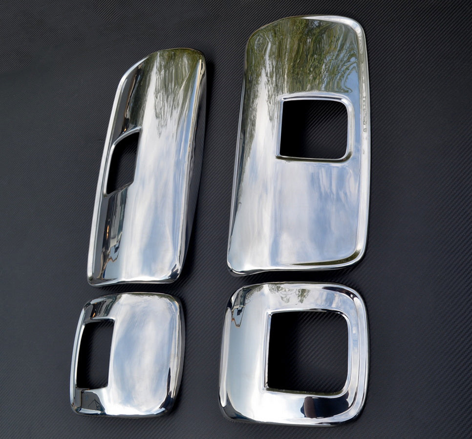 Σετ καλυμμάτων καθρεφτών – κατάλληλο για Mercedes Axor, ανοξείδωτο ατσάλι, 4 τεμάχια