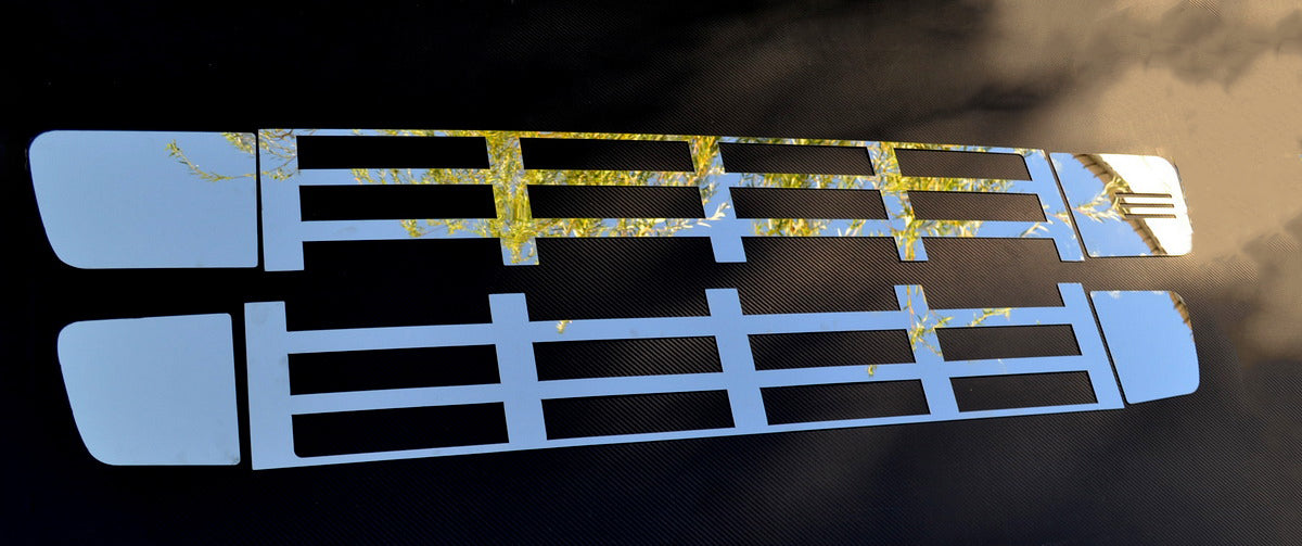 Σετ διακοσμητικών λωρίδων κάτω εμπρός γρίλιας – κατάλληλο για Volvo FH2, ανοξείδωτο ατσάλι, 4 τεμαχίων