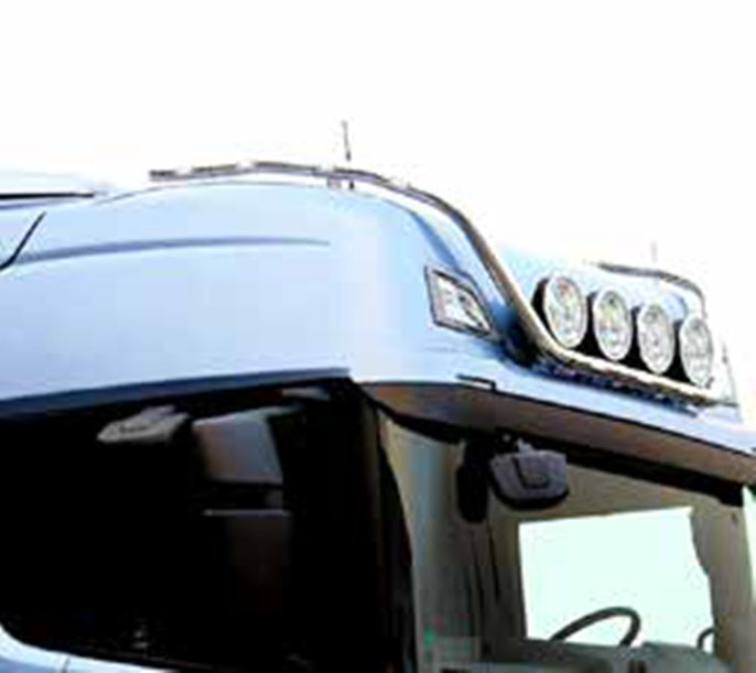 Obere, tief angesetzte, verlängerte Dachstange – geeignet für Scania NextGen S/R 2017+, 60 mm Edelstahl
