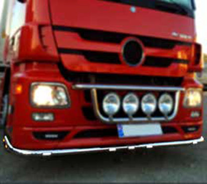 Подброневи булбар – пълна ширина, 60 mm, неръждаема стомана, подходящ за Mercedes Actros MP3