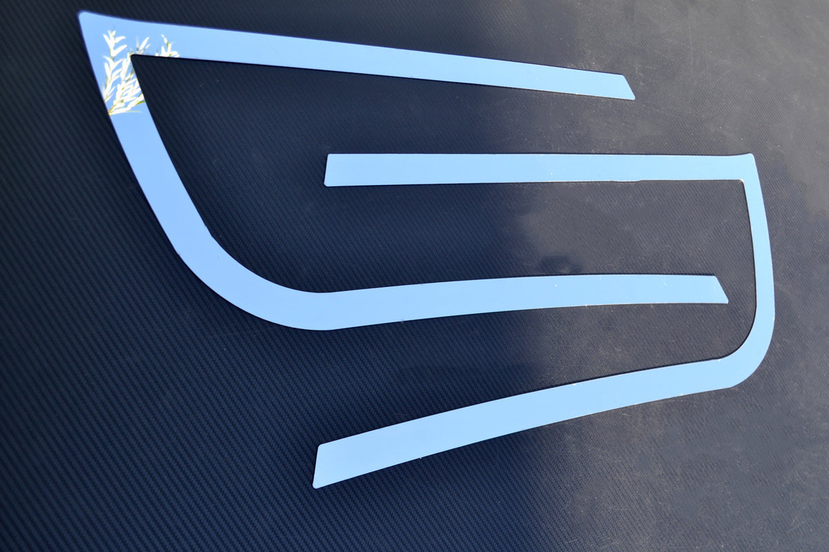 Enjoliveurs de phares – Acier inoxydable, adaptés pour MAN TGX 2021+, 570 x 256 mm, jeu de 2