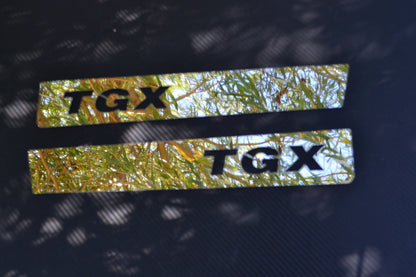 Stainless Steel Door Lower Edge Decoration – suitable for MAN TGX 2021+, 2 Pieces, 375 x 60 mm