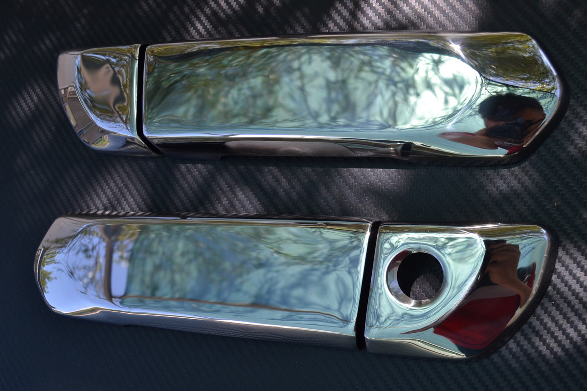 Σετ διακοσμητικών χούφτας πόρτας με ανάγλυφη διαμόρφωση – 4 τεμάχια, ανοξείδωτο ατσάλι, κατάλληλο για Ford F-Max