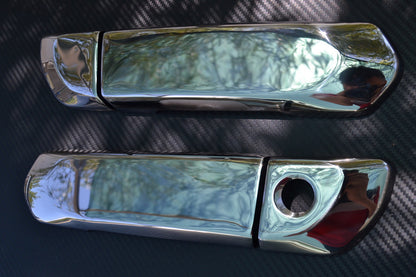 Σετ διακοσμητικών χούφτας πόρτας με ανάγλυφη διαμόρφωση – 4 τεμάχια, ανοξείδωτο ατσάλι, κατάλληλο για Ford F-Max