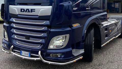 Pare-buffle inférieur de pare-chocs avant – modèle complet avec cornes autour de la plaque d&