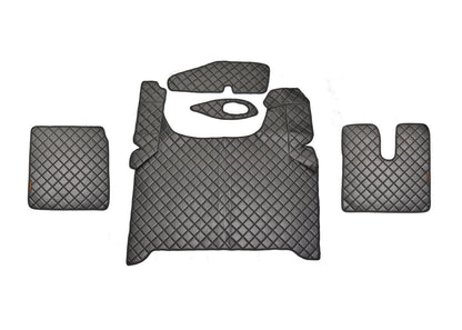 Tapis de sol en cuir synthétique noir pour conduite à droite – adapté pour MAN TGX 2020+