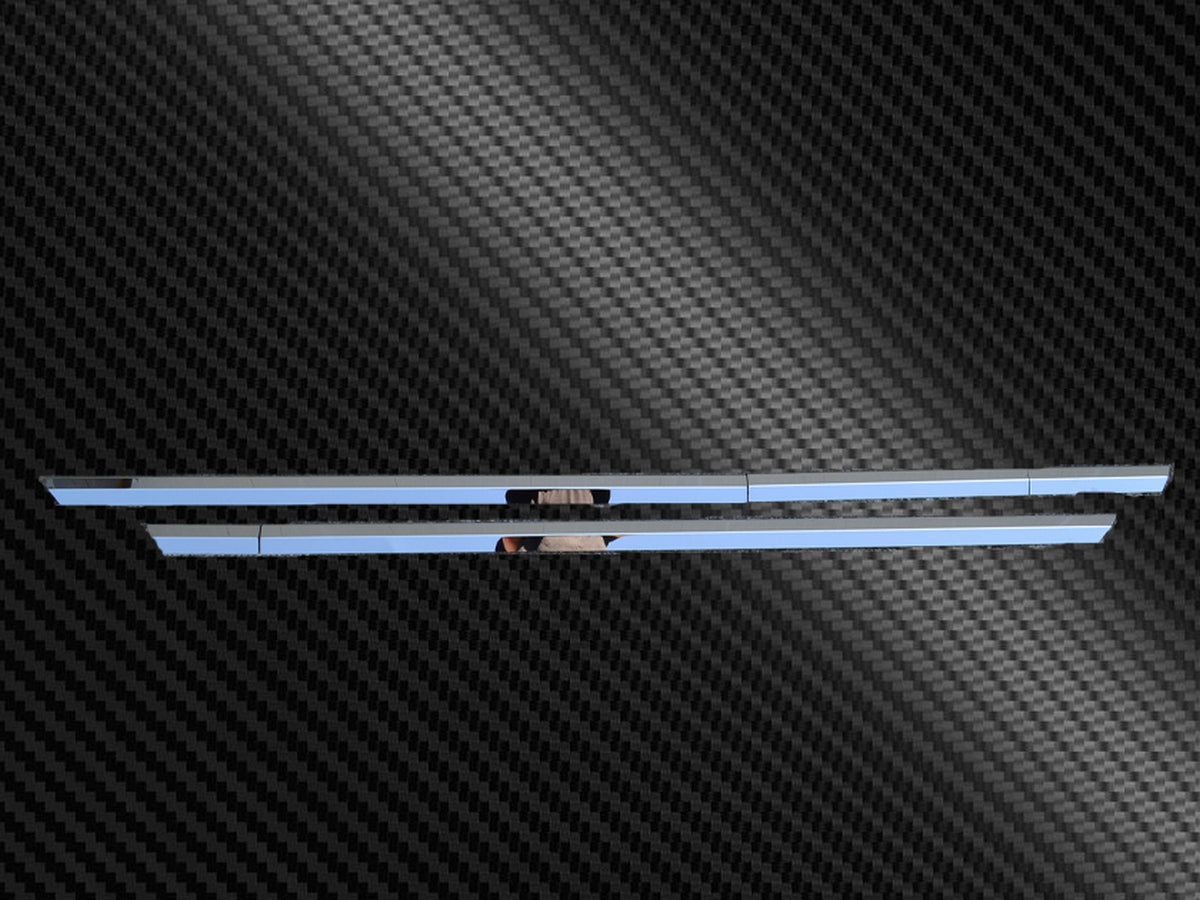 V8 Upper Side Skirt Tank Trim Kit – 4-Piece Stainless Steel Set suitable for Scania S/R NextGen