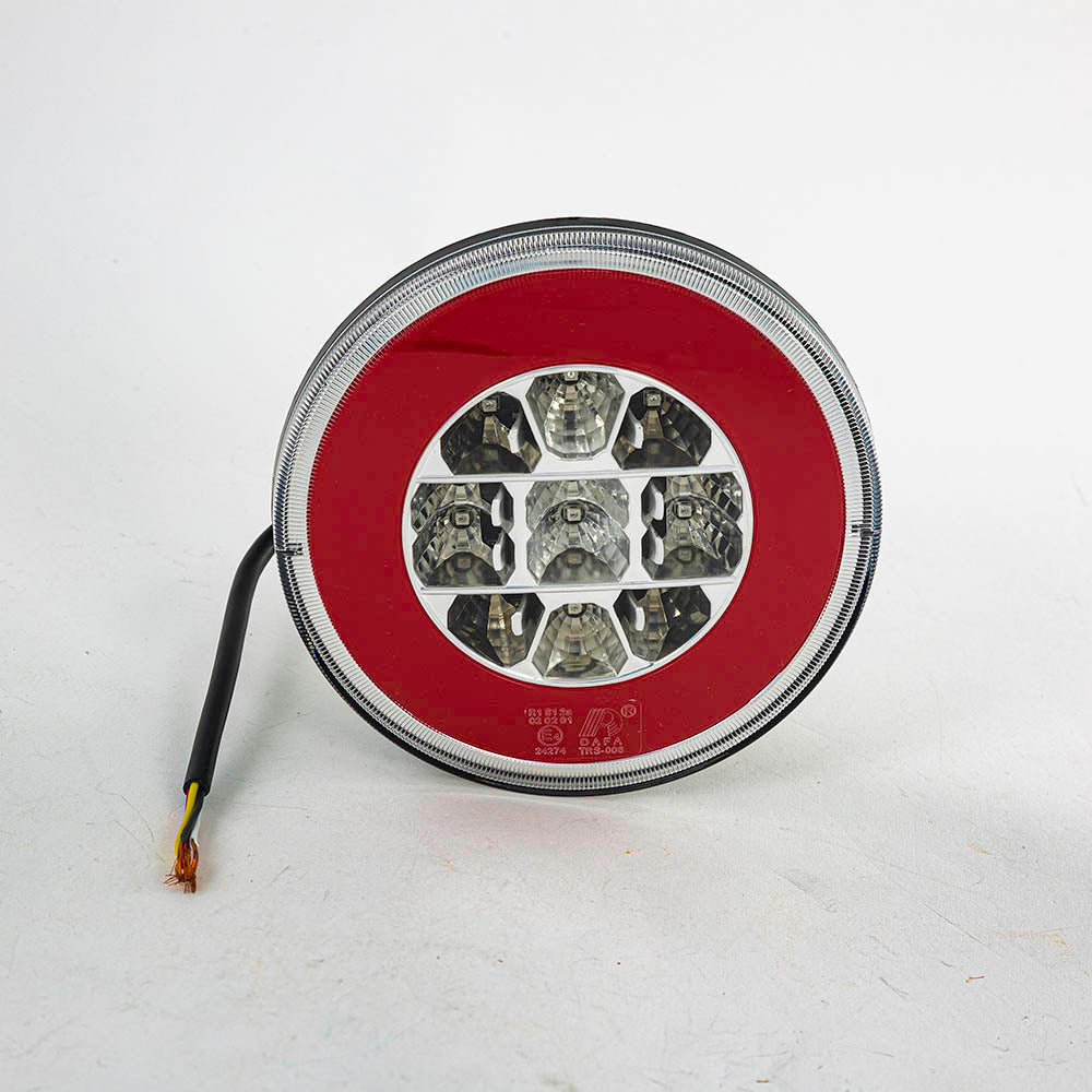 Feu arrière néon hamburger à LED, 12/24 V, 3 fonctions, homologué E