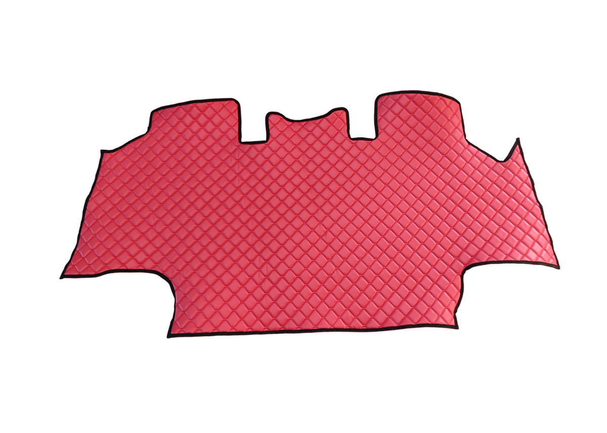 Tapis de sol en cuir rouge – adapté pour Case Magnum 2007–2017