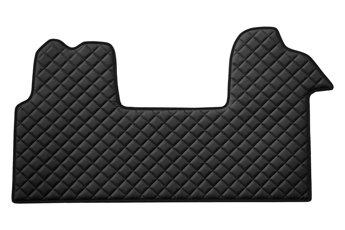 Black Leather Floor Mats – suitable for Renault Master III 2010+, 1+2 Seats