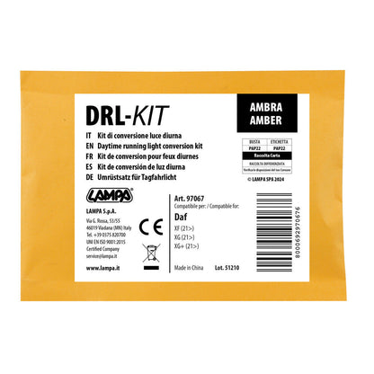 Jeu de feux de jour à LED DRL orange – adapté pour DAF XF, XG et XG+ 2021+
