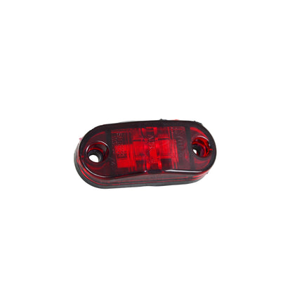 Feu de gabarit latéral LED ovale – rouge, 24 V, 2 LED, homologué E