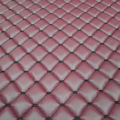 Tapis de sol en cuir synthétique (éco-cuir) bordeaux – adapté pour MAN TGX