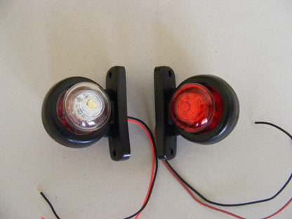 LED Marker Light White/Red 12/24 V 45 x 45 x 45 mm Universal Fit