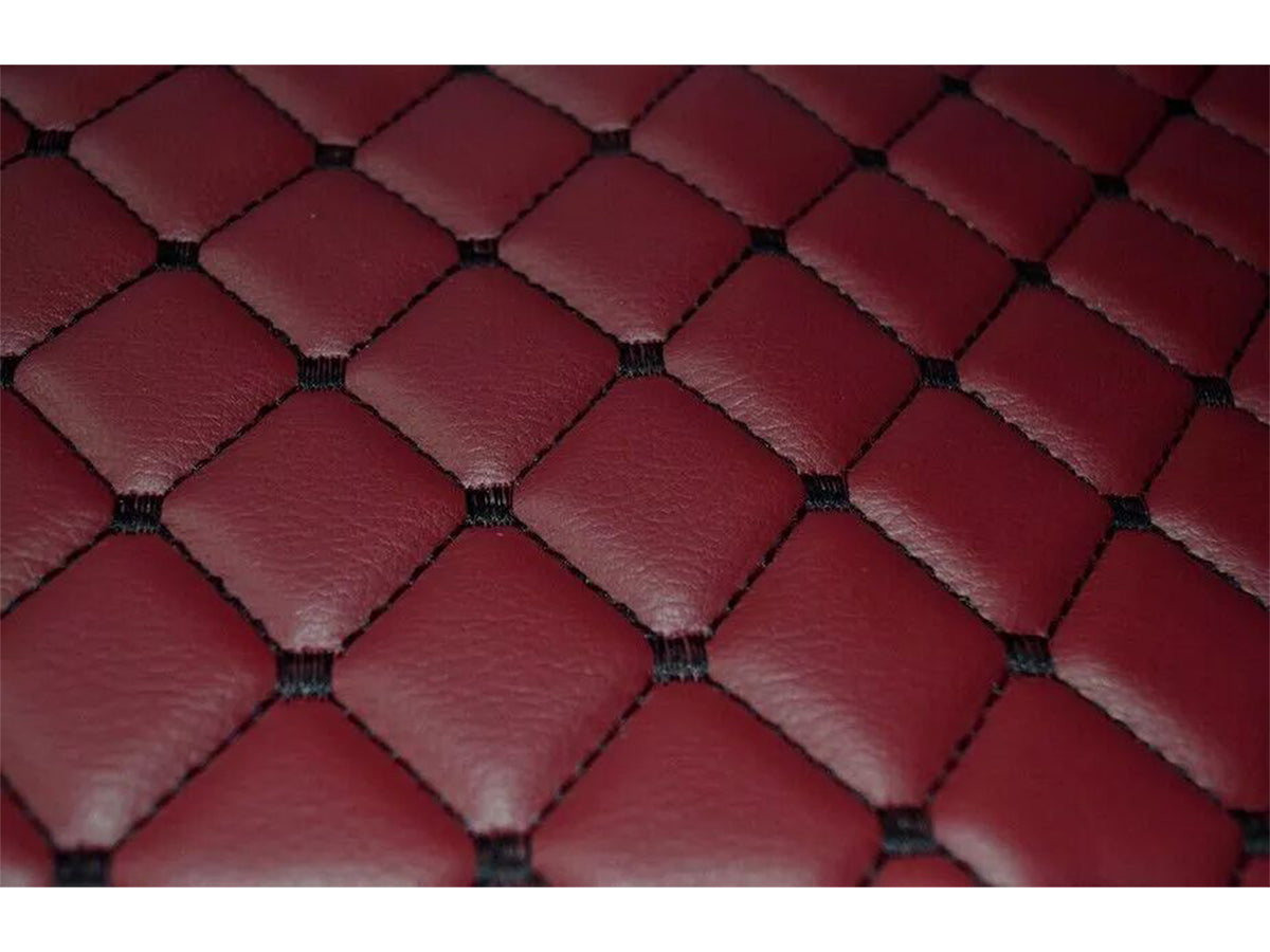 Tapis de sol en cuir – adapté pour Scania 4 Series, bordeaux, 1995–2004