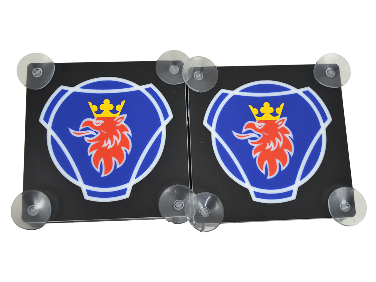 3D Black Interior Windshield Signs Suitable for Scania – Blue Griffin Design