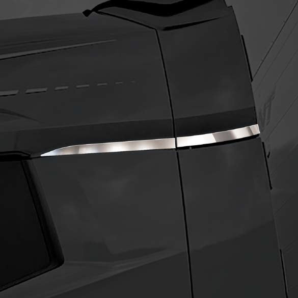 Kit de décoration de vitre arrière de couchette et de becquet – adapté pour DAF XF/XG/XG+, acier inoxydable, côté gauche et côté droit