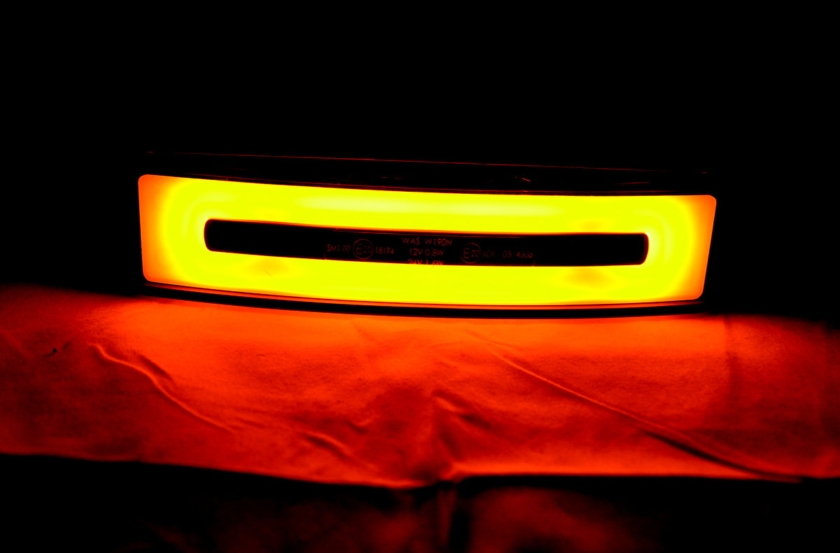 Feu de gabarit de toit à LED néon – jaune, 12/24 V, adapté pour Scania