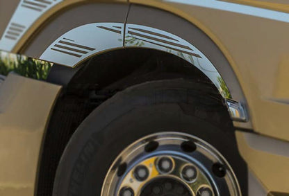 Obere Kotflügel-Zierleisten-Kit – geeignet für Mercedes Actros MP4/MP5, Edelstahl, 4-teilig