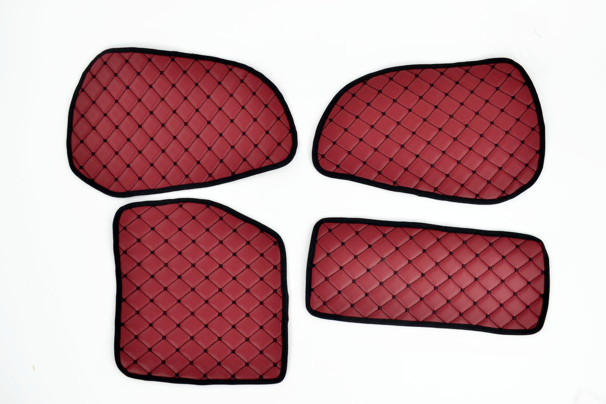 Πατάκια πόρτας από τεχνητό δέρμα (eco leather) – κατάλληλο για Scania R 1998–2010, Bordeaux