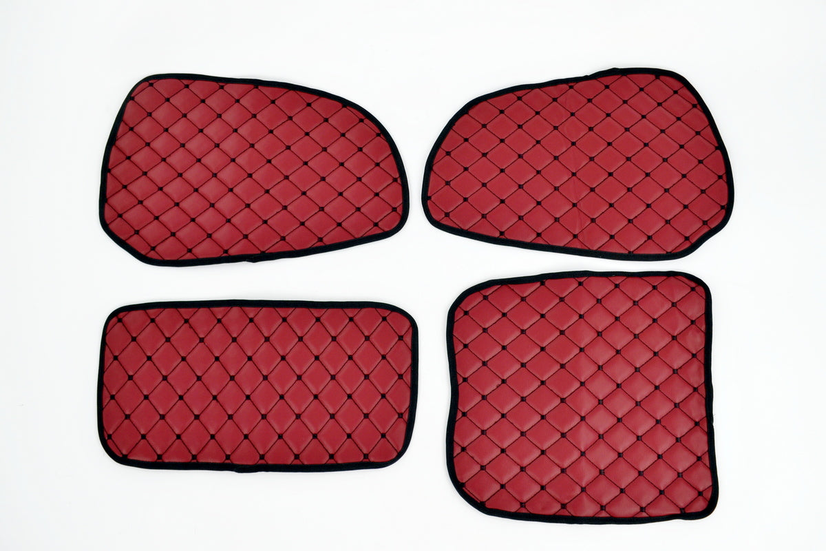 Tapis de porte bordeaux – cuir synthétique (éco-cuir), adapté pour Scania R Series 2010–2016