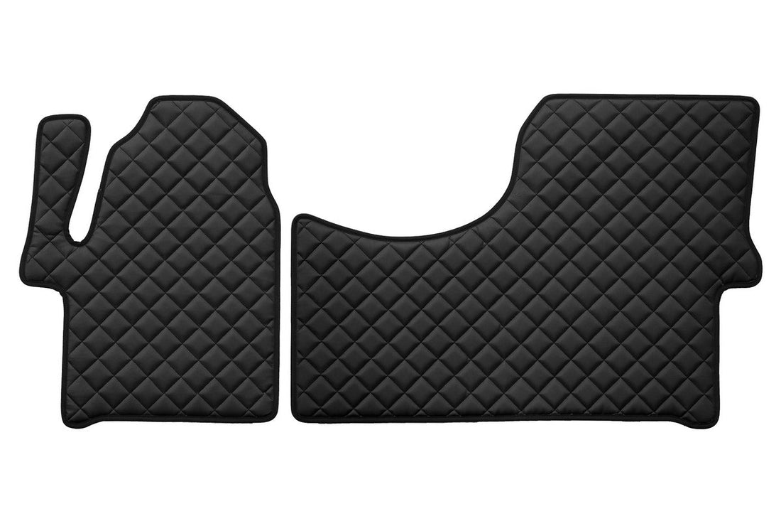 Black Eco Leather Floor Mats – suitable for Mercedes Sprinter II 2006–2017