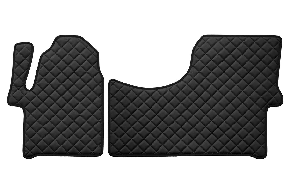 Black Eco Leather Floor Mats – suitable for Mercedes Sprinter II 2006–2017