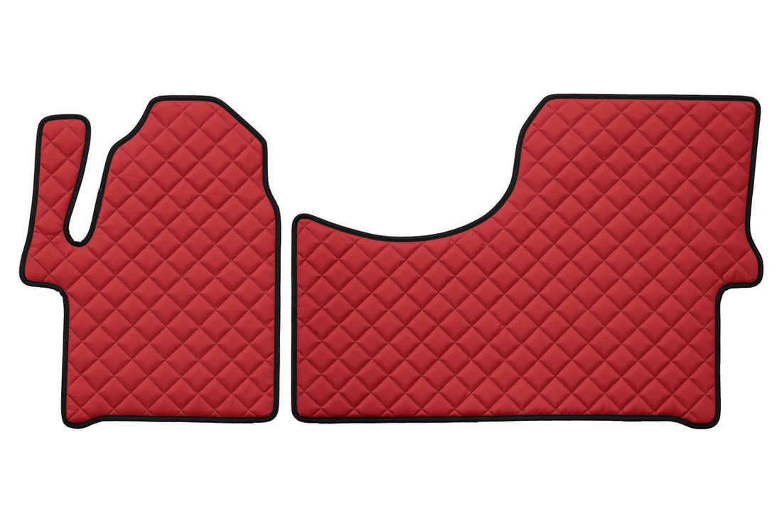 Red Eco Leather Floor Mats – suitable for Mercedes Sprinter II 2006–2017