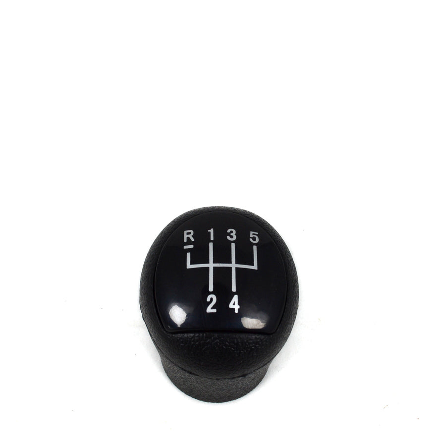 5-Speed Gear Shift Knob Black with White Marking Suitable for Renault