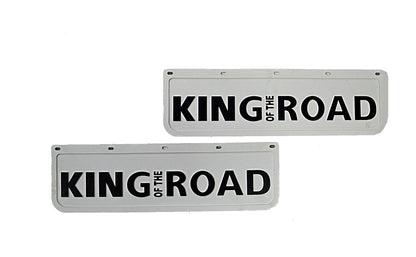 Ανάγλυφα μπροστινά λασπωτήρια, λευκά, King of the Road, 600 x 180 mm, σετ 2 τεμαχίων